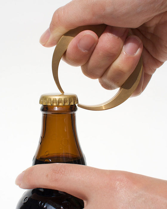 BRASS BOTTLE OPENER - Crescent