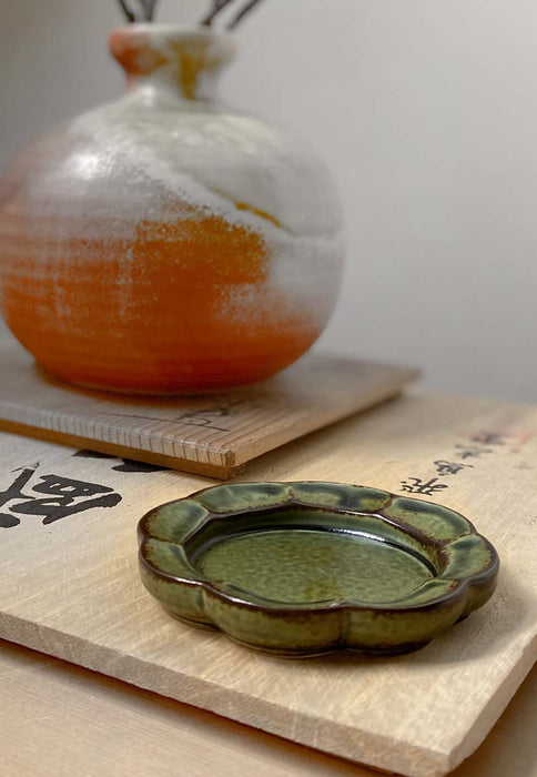 INCENSE DISH Porcelain Flower or Round