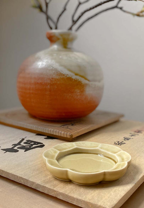 INCENSE DISH Porcelain Flower or Round
