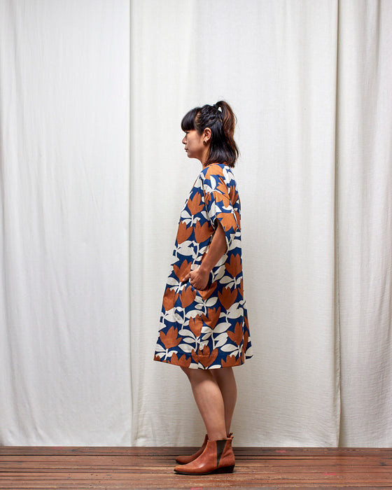 ASSIN dress - Cinnamon Ink Tulips LAST CHANCE