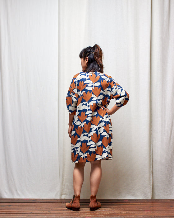 ASSIN dress - Cinnamon Ink Tulips LAST CHANCE