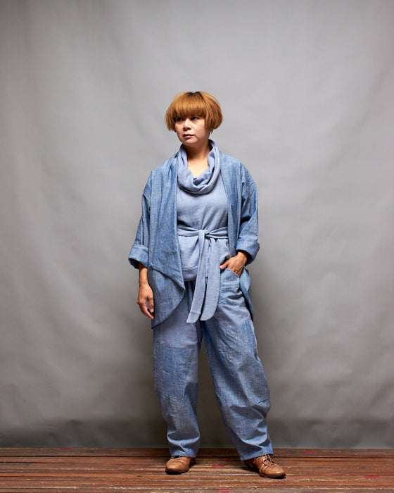 LIMITED EDITION - FIELD WORK pants | Blue Chambray Mix