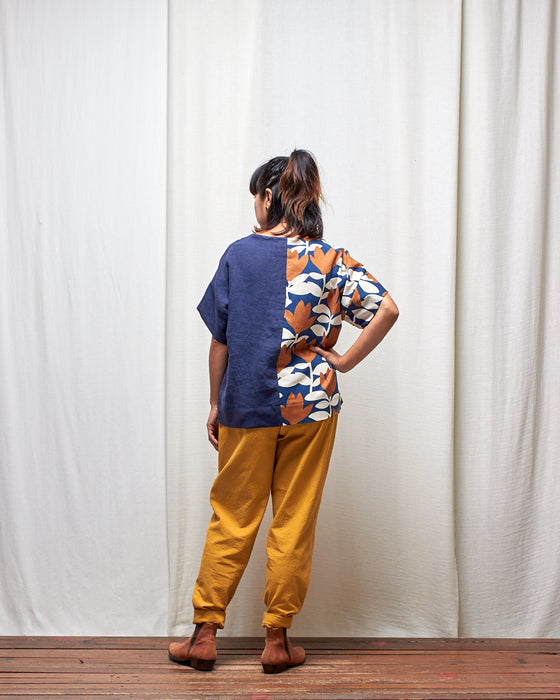 SHADOWPLAY SPLICE top - Cinnamon and Ink Tulips LAST CHANCE
