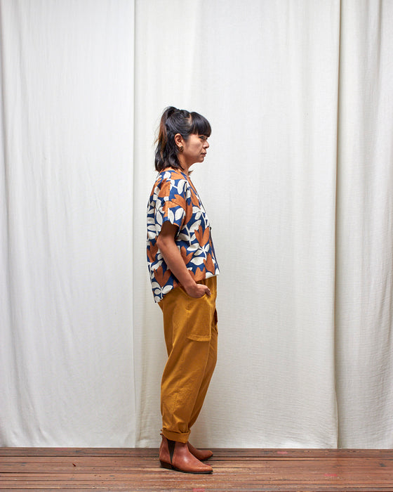 SHADOWPLAY SPLICE top - Cinnamon and Ink Tulips LAST CHANCE