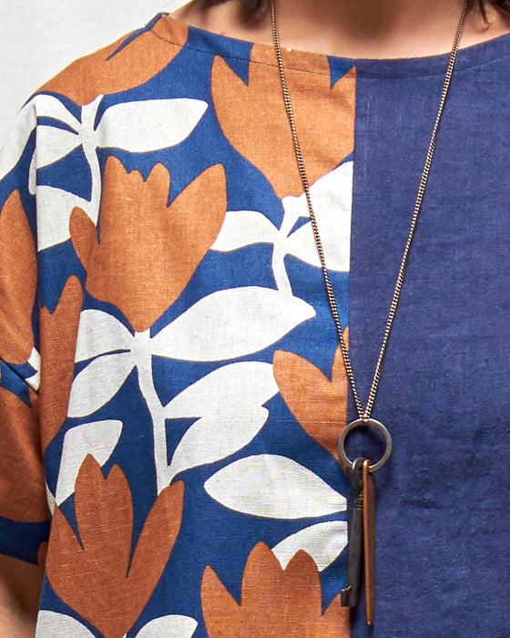 SHADOWPLAY SPLICE top - Cinnamon and Ink Tulips LAST CHANCE