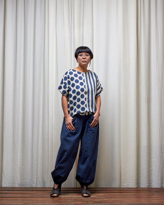 SHADOWPLAY SPLICE top - Dots and Stripes