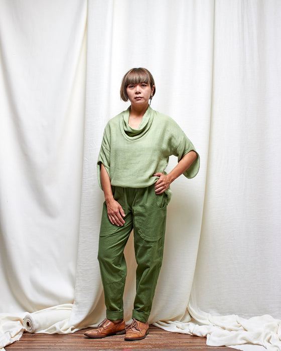 SIXTH SENSE top - Melon Double Gauze LUCKY LAST