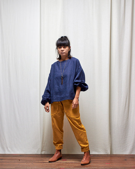 THE BOTANIST top - Antique Navy LAST CHANCE