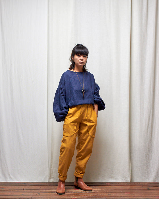THE BOTANIST top - Antique Navy LAST CHANCE
