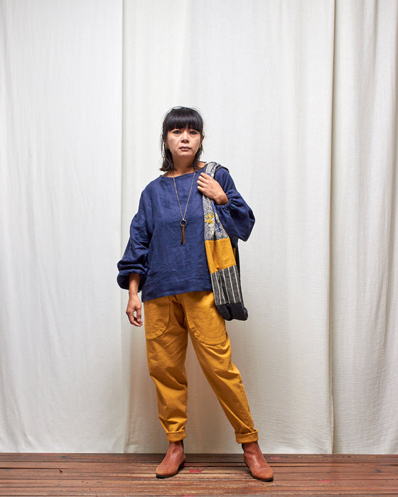 THE BOTANIST top - Antique Navy LAST CHANCE