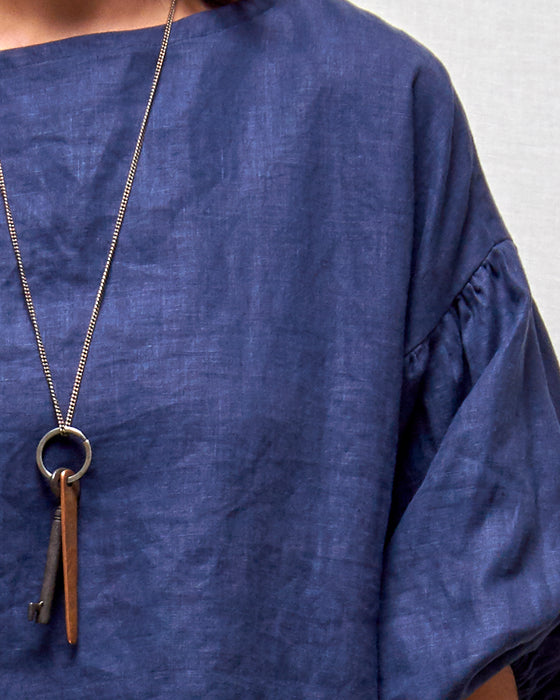 THE BOTANIST top - Antique Navy LAST CHANCE