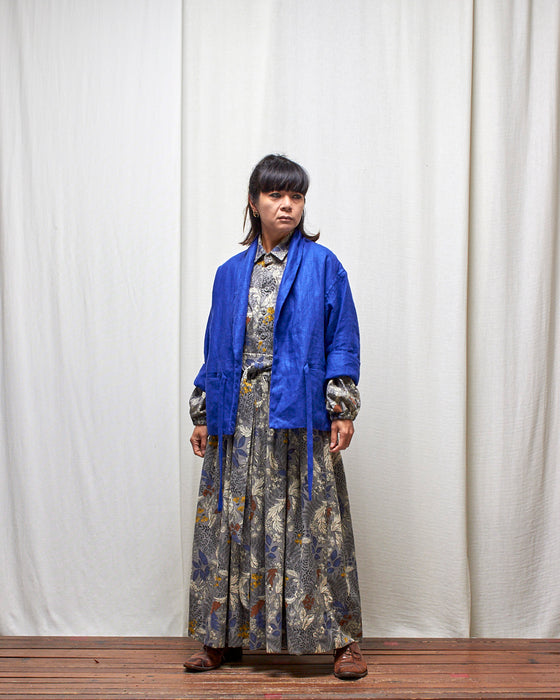 THE MONACO jacket - Cobalt Linen MADE-TO-ORDER