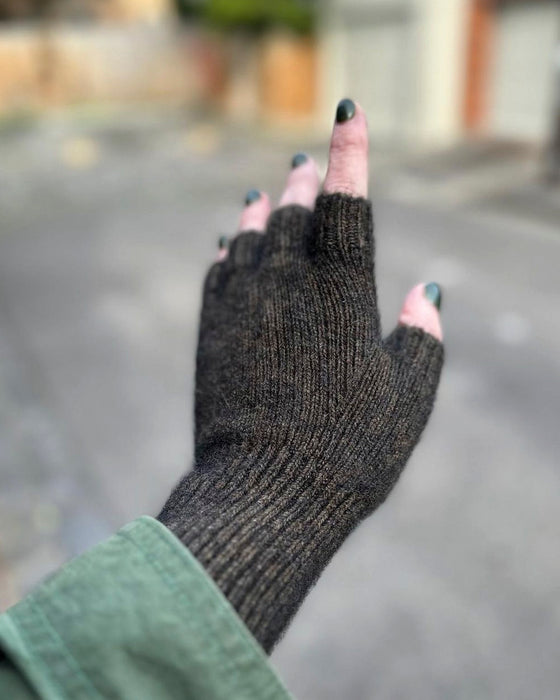 Gloves - Fingerless MID-LENGTH | Possum Silk Merino wool