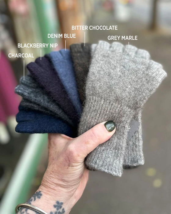 FINGERLESS GLOVES Possum Silk Merino wool