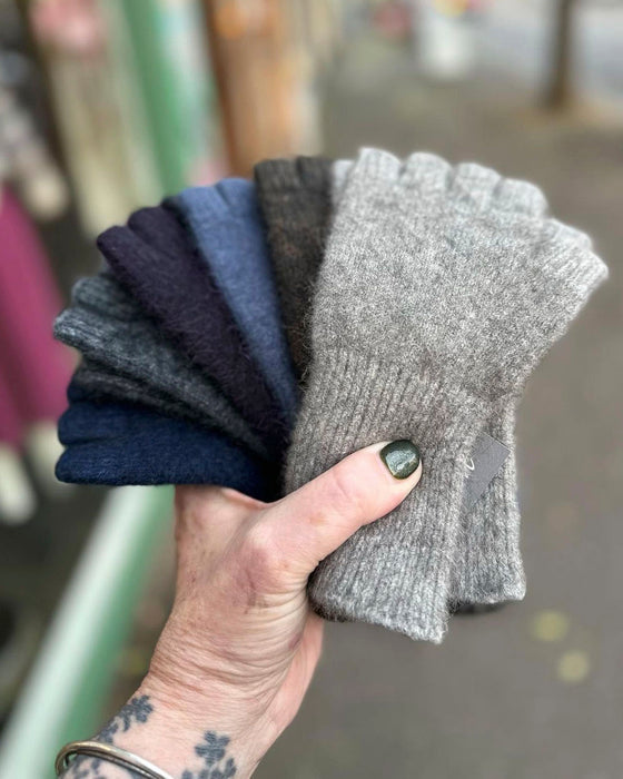 FINGERLESS GLOVES Possum Silk Merino wool