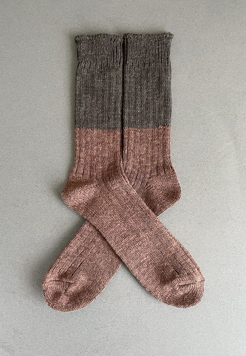 BOSTON socks - Wool Cotton Slab