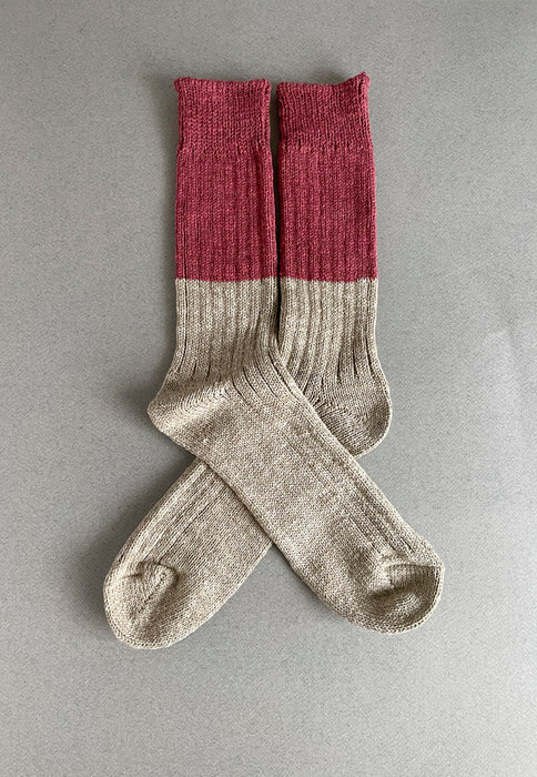 BOSTON socks - Wool Cotton Slab