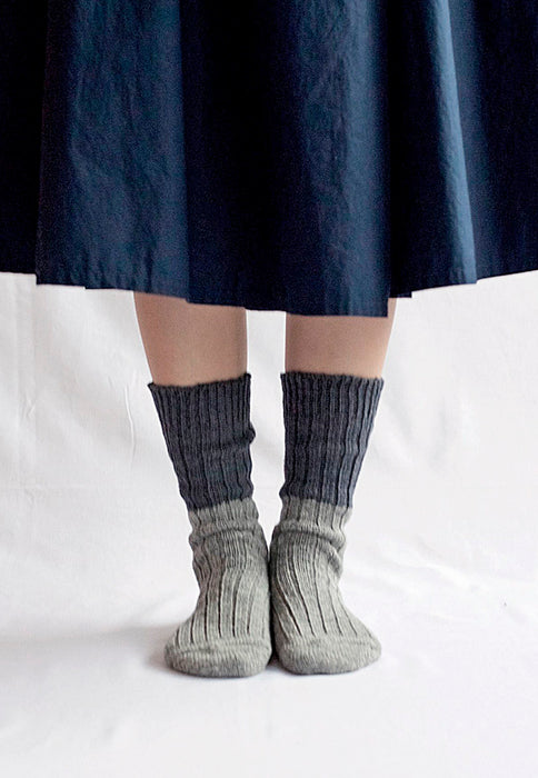BOSTON socks - Wool Cotton Slab