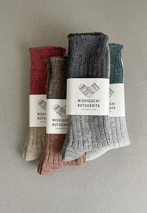 BOSTON socks - Wool Cotton Slab