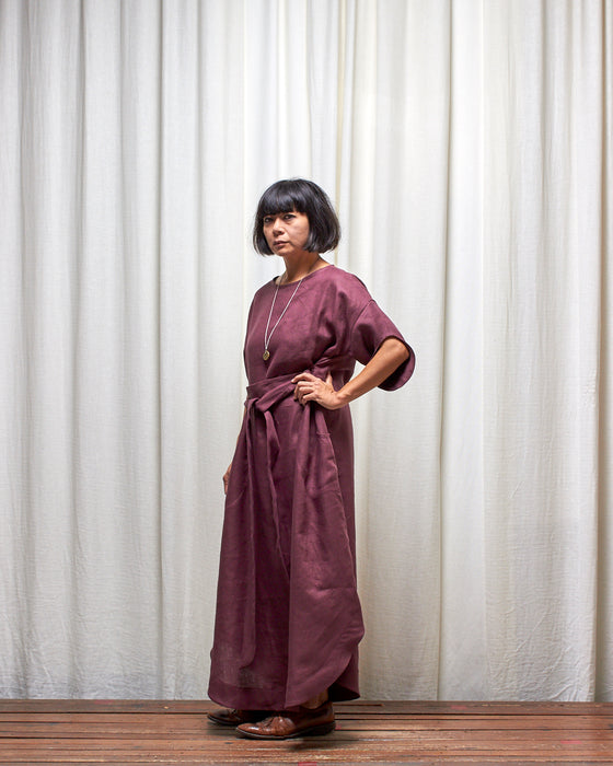 ALIAS dress - Plum Linen