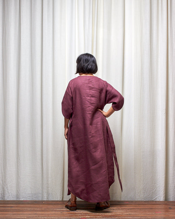 ALIAS dress - Plum Linen