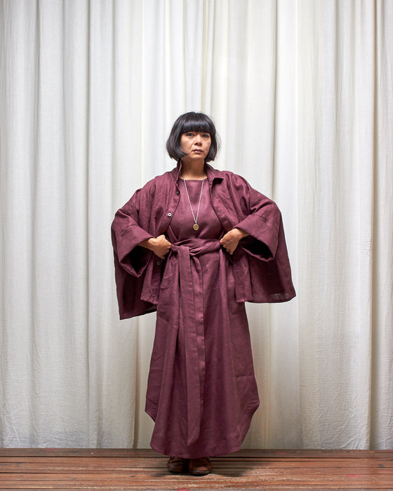 ALIAS dress - Plum Linen