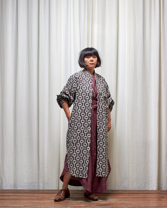 ALIAS dress - Plum Linen