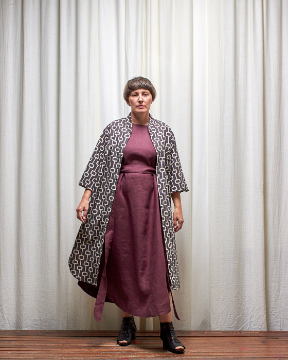 ALIAS dress - Plum Linen