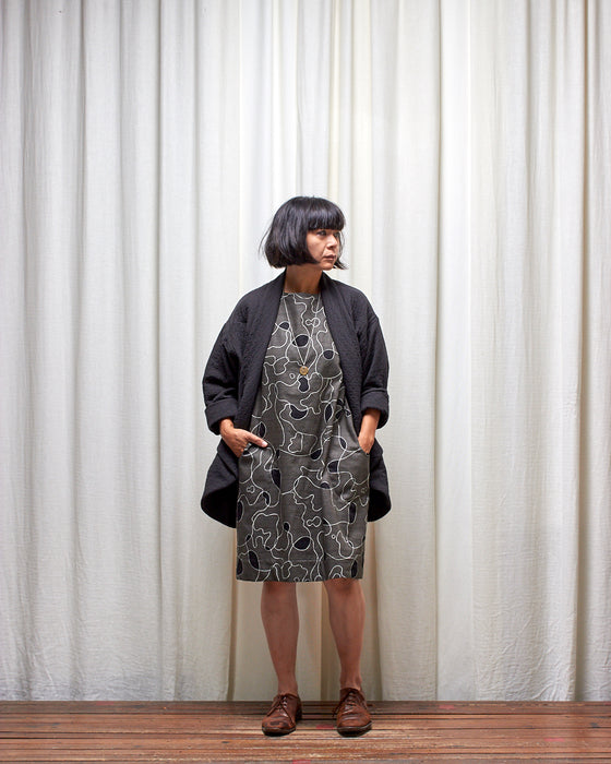 ASSIN dress - Smokey Grey Scribbly