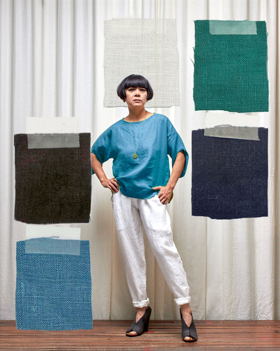 CUSTOM COLOUR LINEN - AVATAR top MADE-TO-ORDER