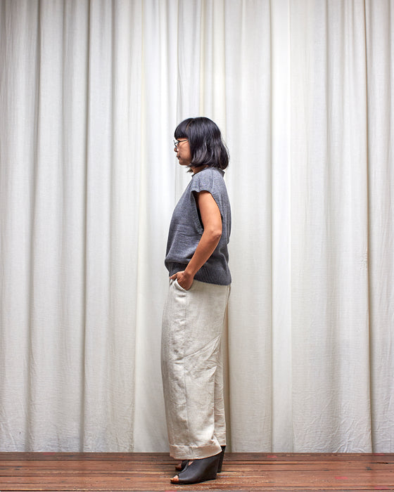 KNITTED VEST - Basalt | MRS WOO X BROOD