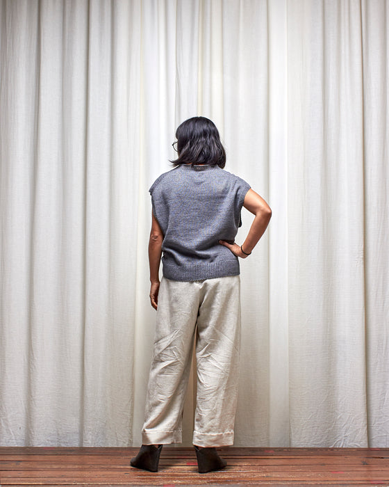 KNITTED VEST - Basalt | MRS WOO X BROOD