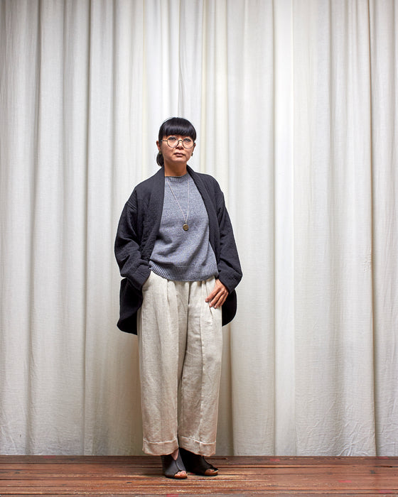 KNITTED VEST - Basalt | MRS WOO X BROOD