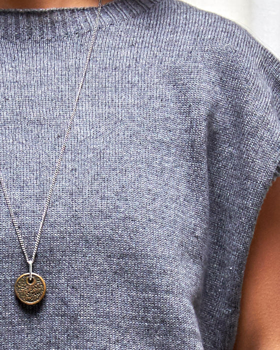 KNITTED VEST - Basalt | MRS WOO X BROOD
