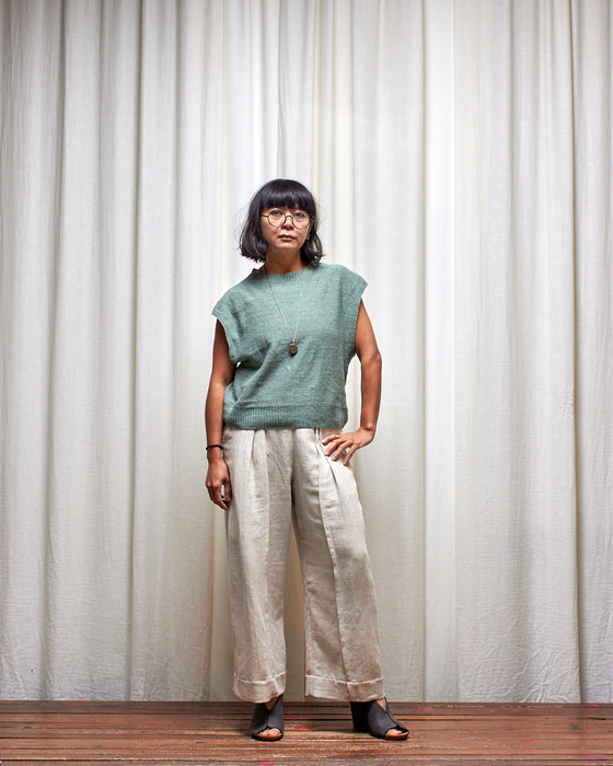 KNITTED VEST - Lomandra | MRS WOO X BROOD
