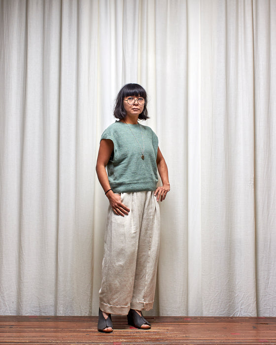 KNITTED VEST - Lomandra | MRS WOO X BROOD