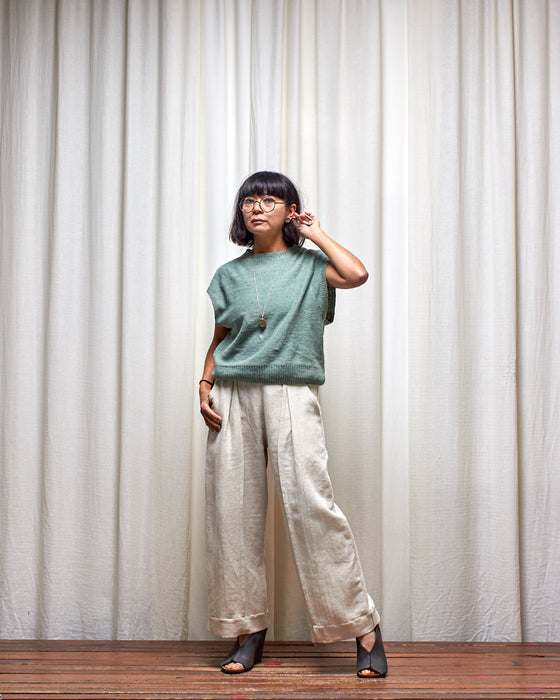 KNITTED VEST - Lomandra | MRS WOO X BROOD
