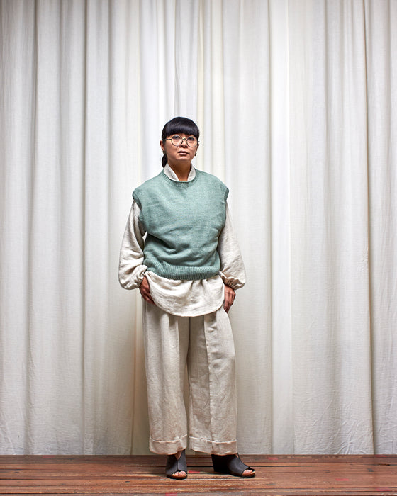 KNITTED VEST - Lomandra | MRS WOO X BROOD