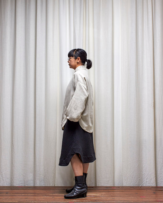 CARETAKER tunic top - Natural Herringbone