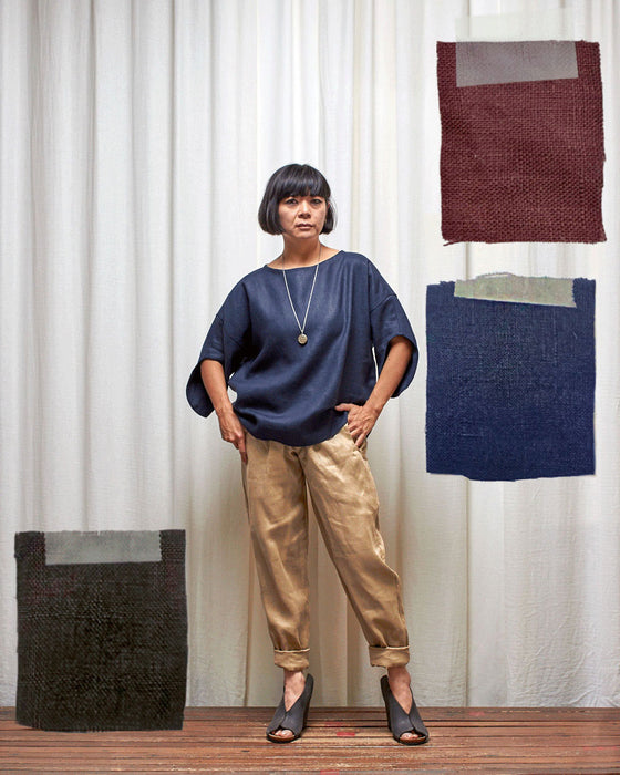 CUSTOM COLOUR LINEN - AVATAR top MADE-TO-ORDER