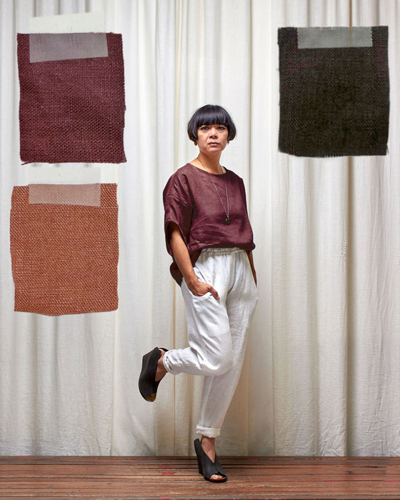 CUSTOM COLOUR LINEN - AVATAR top MADE-TO-ORDER