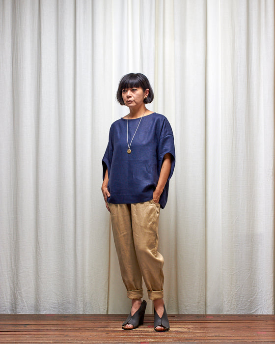 CUSTOM COLOUR LINEN - AVATAR top MADE-TO-ORDER
