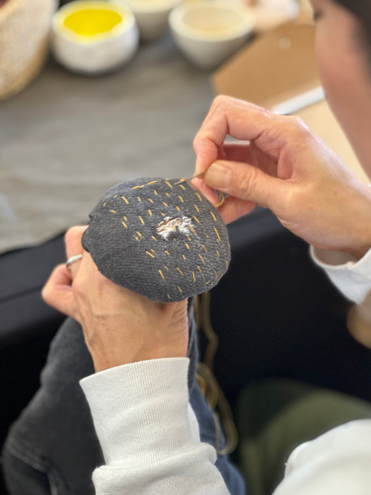 WORKSHOP NEWCASTLE - Kintsugi for Clothing: Mending with Gold Threads