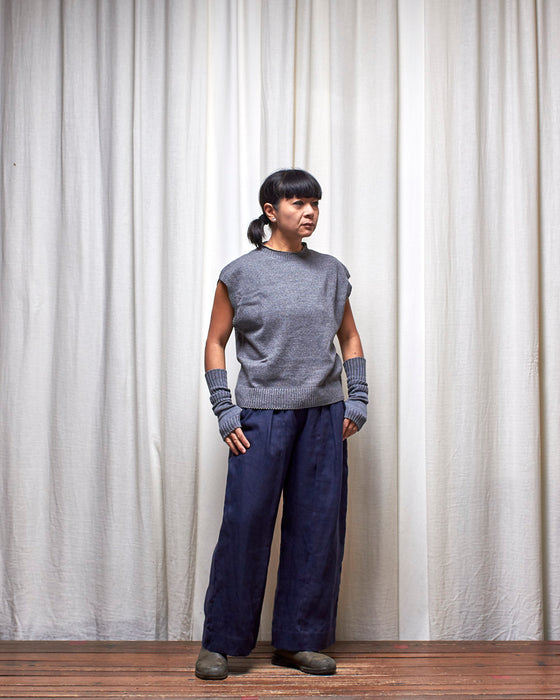 STRIKER trousers - Navy Linen