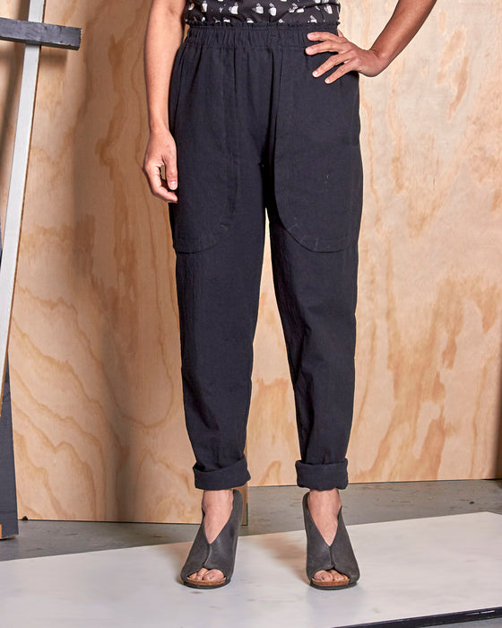 LAZY SUSAN pants - Crushed Black