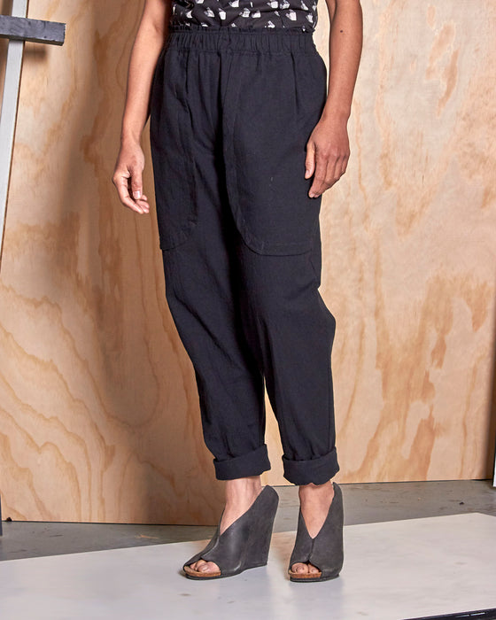 LAZY SUSAN pants - Crushed Black