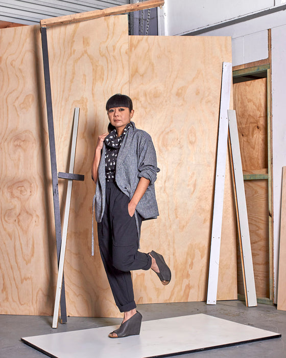 LAZY SUSAN pants - Crushed Black
