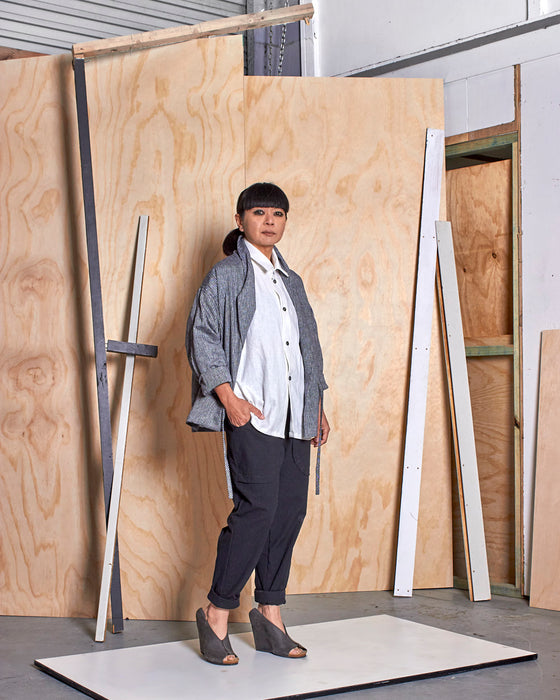 LAZY SUSAN pants - Crushed Black