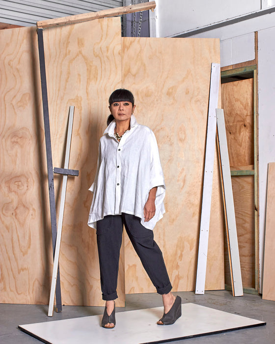 LAZY SUSAN pants - Crushed Black