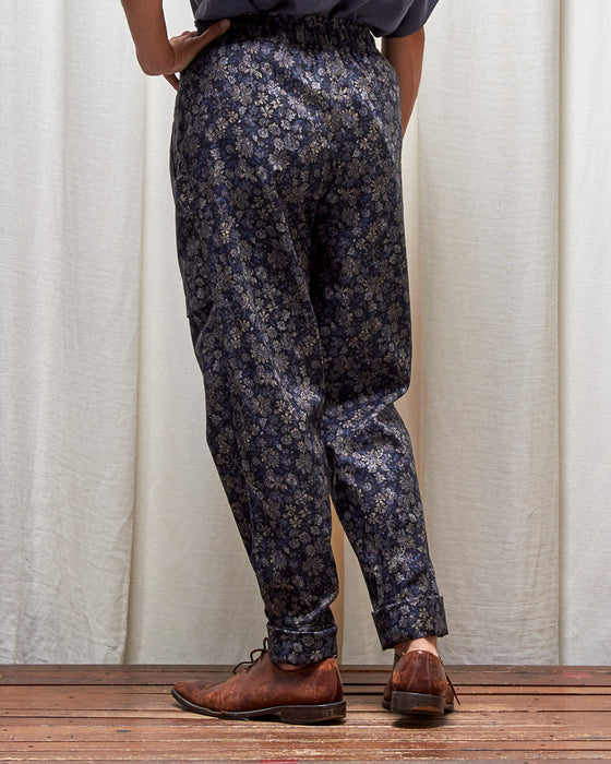 LAZY SUSAN pants - Nightflowers Tapestry